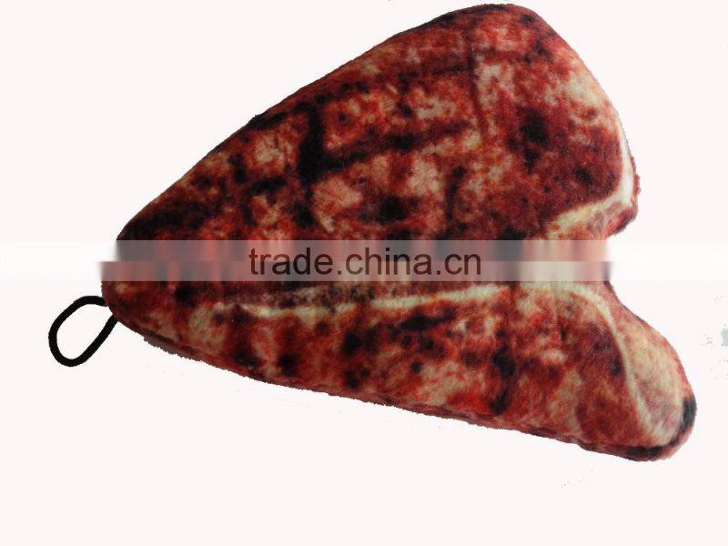 pet's toy, interactive toss and tug toy, simulation beefsteak