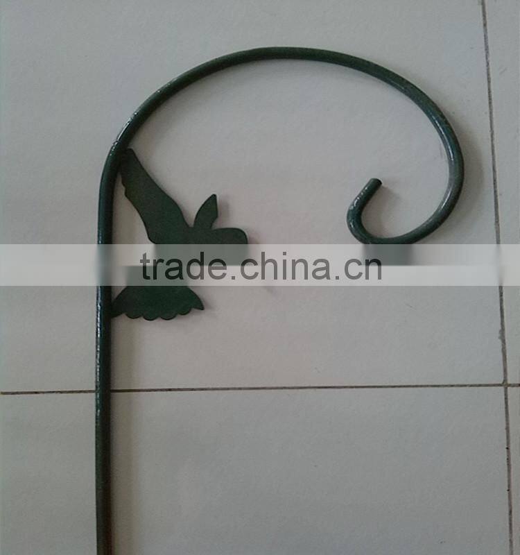 beautiful powder coated low price metal shepherd hooks