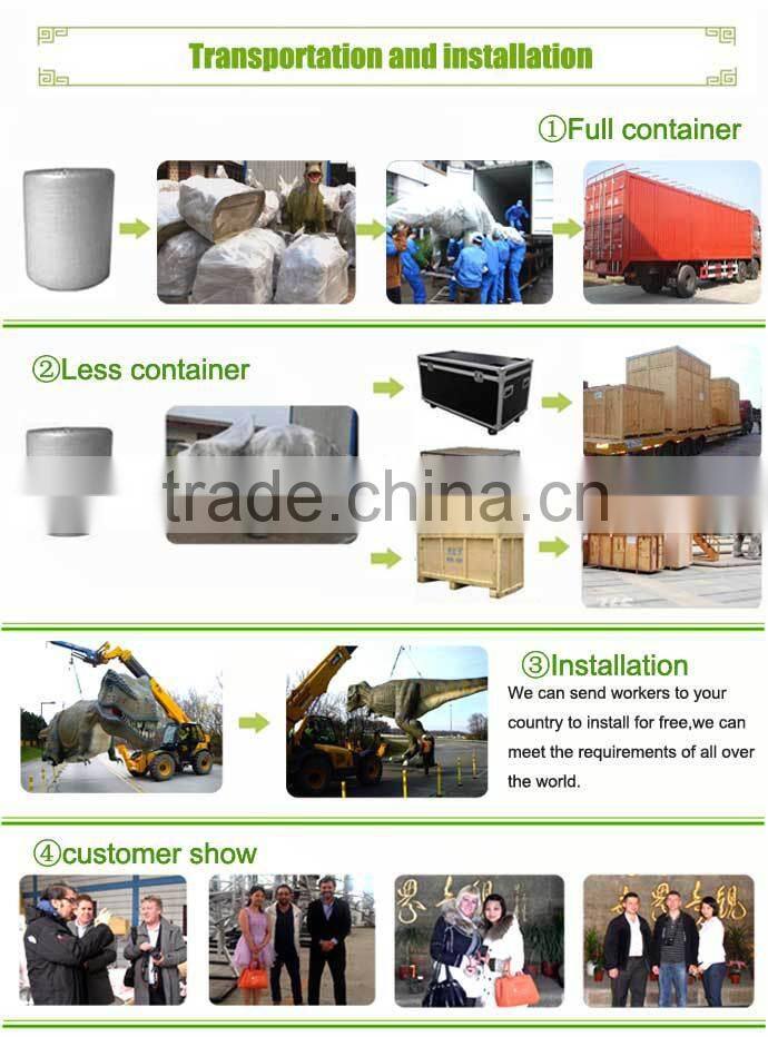 Playground cartoon characters fiberglass statue for kids