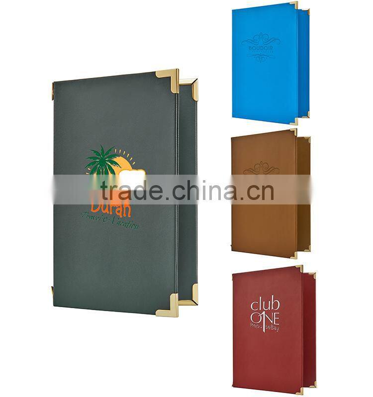Kensington PU leather menu covers /PU leather menu covers /menu card holder