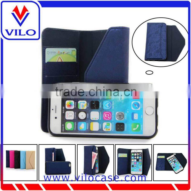 Luxury high quality wallet leather case for iphone 6s