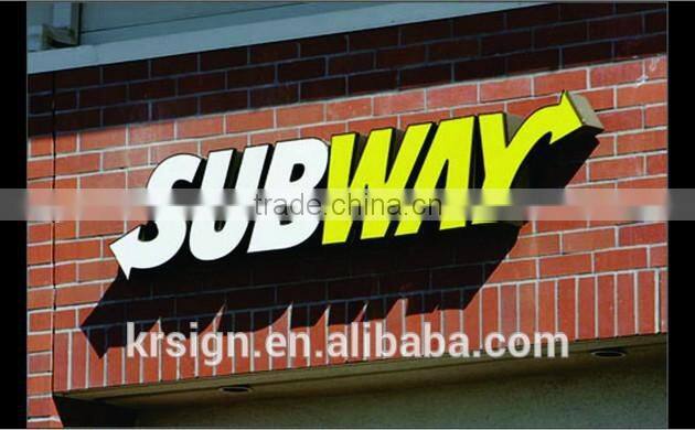 Advertising Display Backlit LED letter sign outdoor wall lights