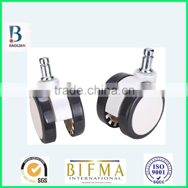 BL 2.5 inch white& grey nylon PU furniture or medical wheel caster