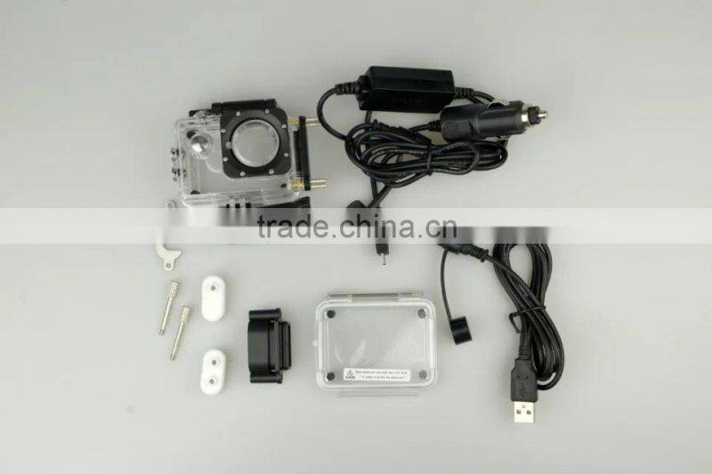 SJ4000 Series Camera Waterproof Case with Car Charger for Motorcycle