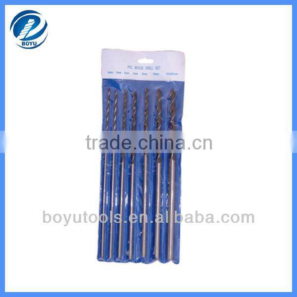 Three point wood working drill bit