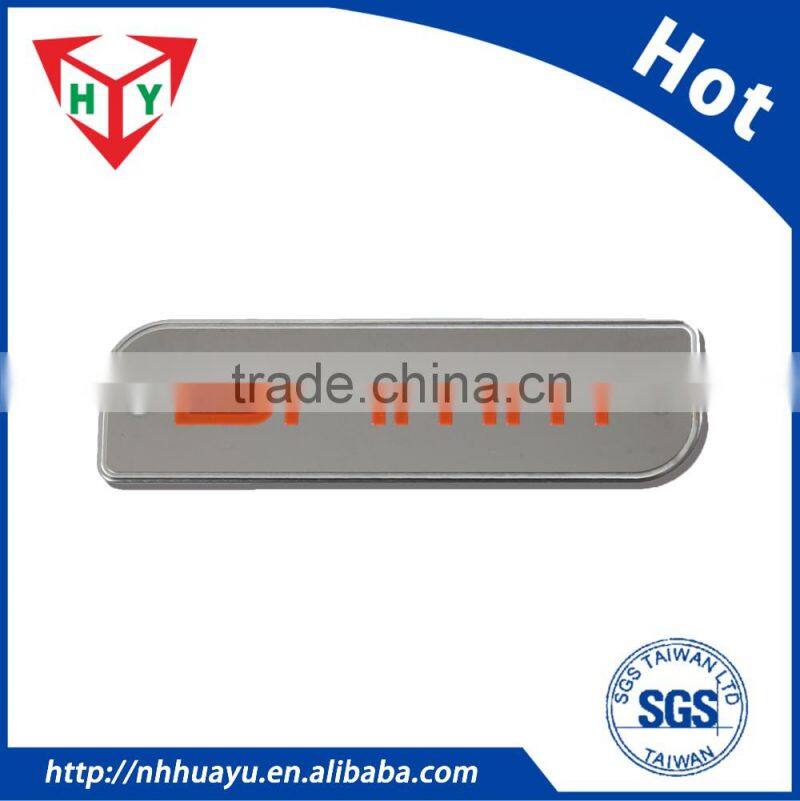 custom metal perforated labels