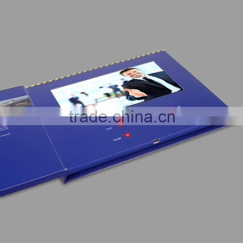 Customize lcd digital video card/video brochure/video greeting card with handmade style