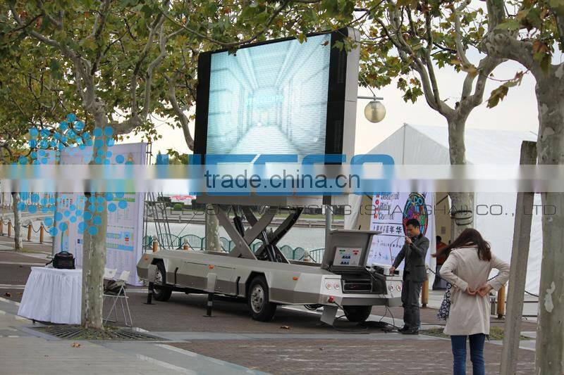 YEESO 2014 Top Sale LED TV Trailer YES-T12 Outdoor Mobile Advertising Vehicle