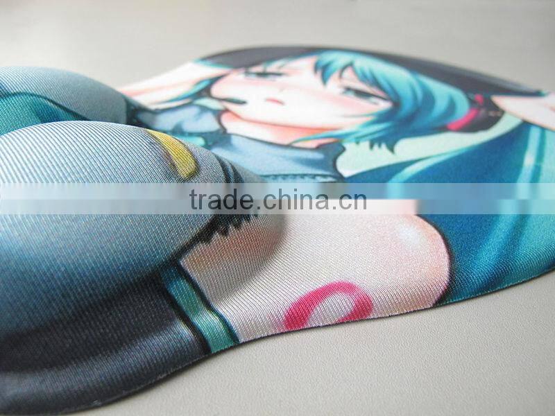 Customized 3D gel breast mouse pad