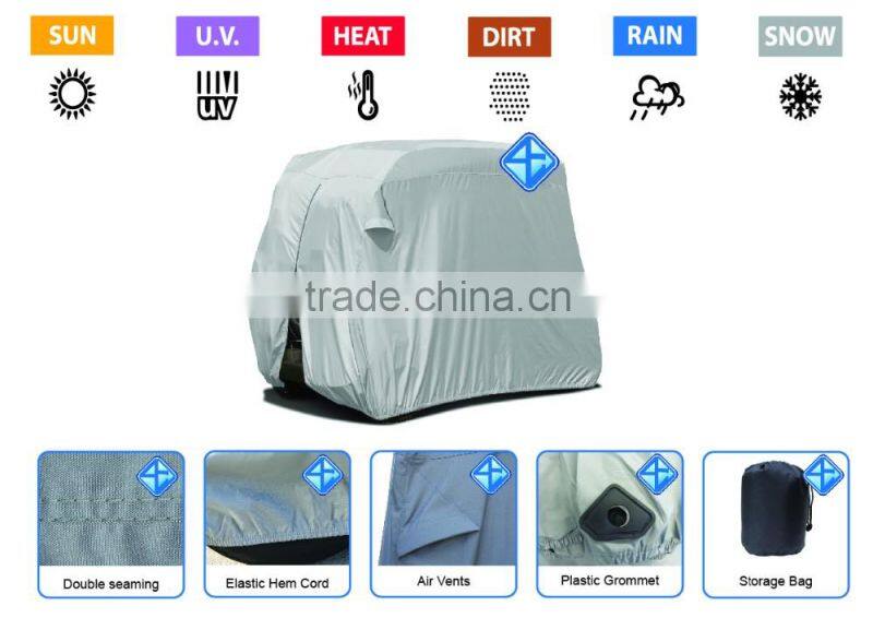 Nice design promotion 4 person golf car cover