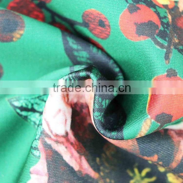 scuba fabric healthy polyester scuba fabric woman fashion dress digital printing scuba fabric