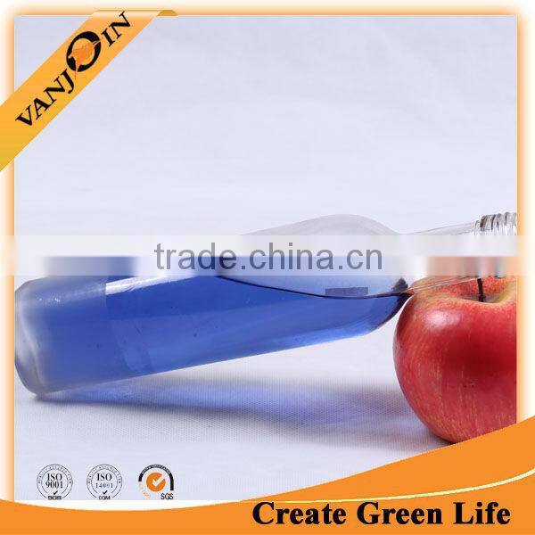 long and small glass bottle for water