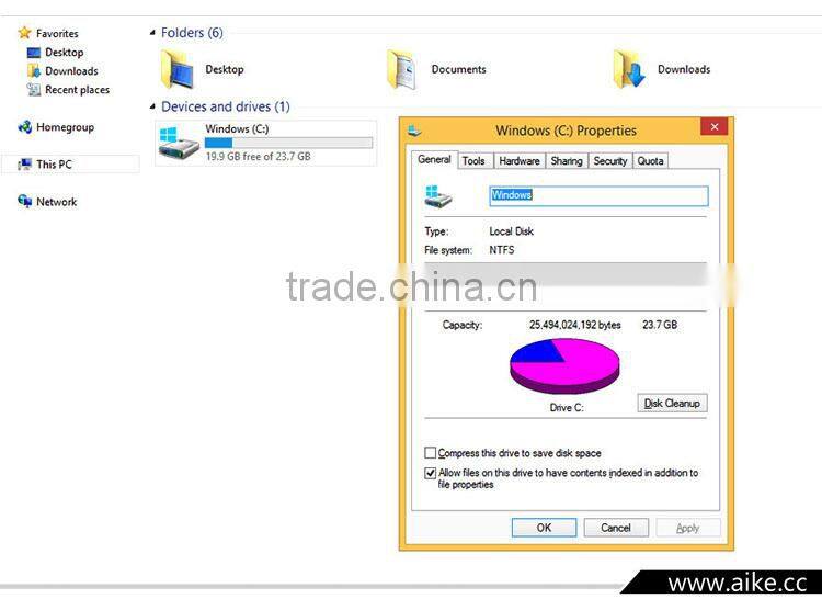 2016 New TV Box Wintel W8II W8 Mini PC & Android Dual OS TV Box Mini PC Win10 W8 2GB/32GB Intel Atom Z3735F