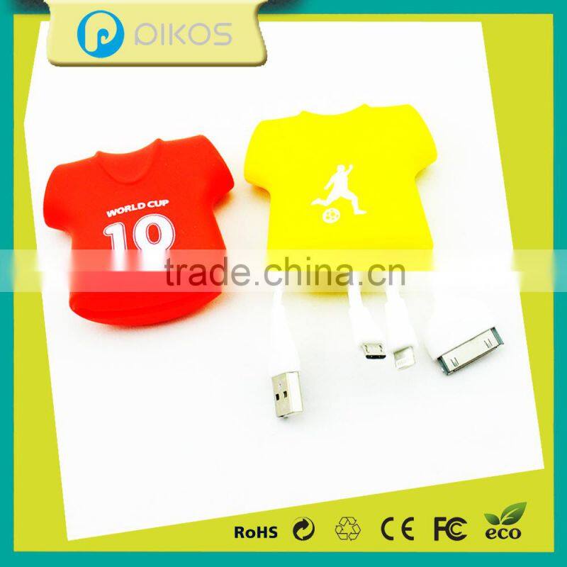 Soft silicone cute shape 4 in 1 reliable usb multi charger data cable