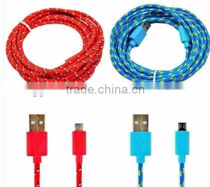 Professional Manufacturer of braid usb 2.0 male to micro usb male data cable