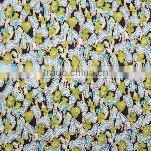 2014 Hot sell colorful design rayon woven fabric for lady dress