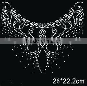 hot sales and fashionable garment collar rhinestone transfer decoration