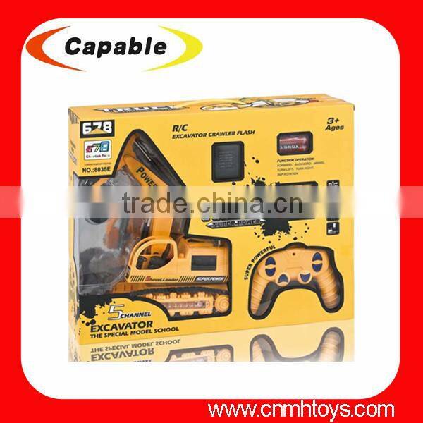 2015 new child toys 5 channel rc construction car with light