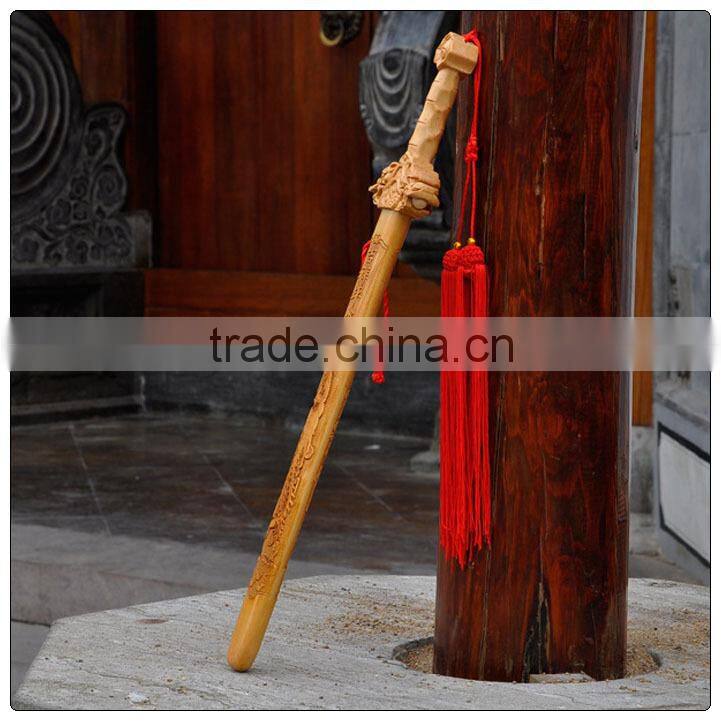 The lucky sword, the peach wood sword, wood crafts, home -guarding and fengshui, for security and peace home decoration