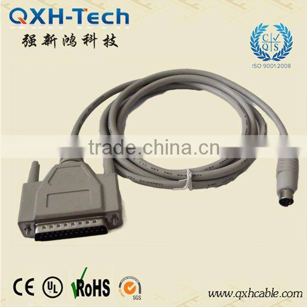 High quality Mini din9 DB connector DB25 to mini din adapter cable