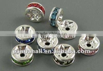 Rhinestone Jewelry Beads, Clear(RSB035-B01)