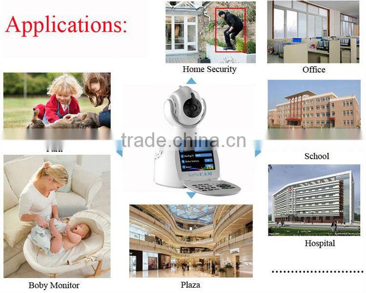 3G wireless video camera H.264 Network video calls/Wifi/P2P/3C smart card/ CMOS Sensor /support iPhone/Android/recording/Alarm
