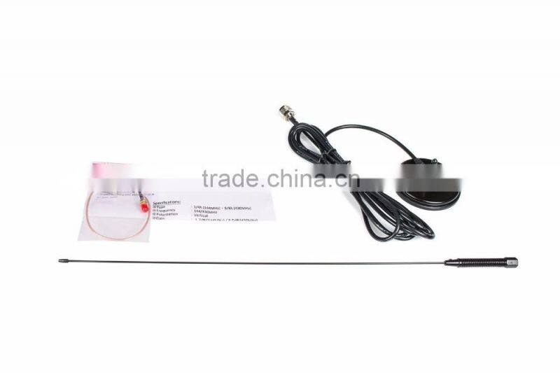 NA-771,UT-72 Radio Antenna SMA Female Coil 19" Magnetic Mount VHF UHF 144/430Mhz,UT-72