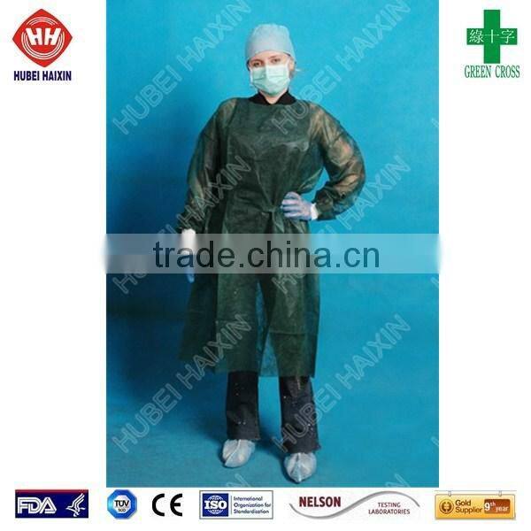 Best selling dental non woven reinforced surgical gown sterile