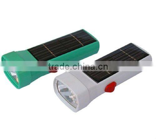 LED Solar Flashlight with Opener