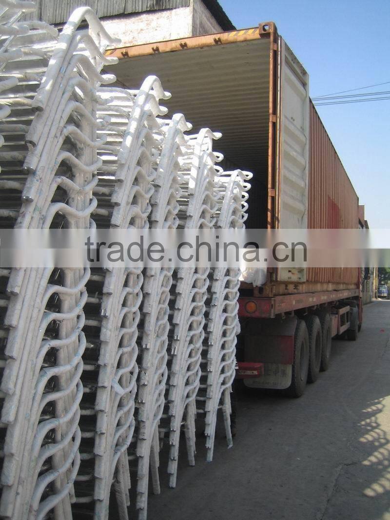 Used long dining table leg aluminum mental table base F3H2A