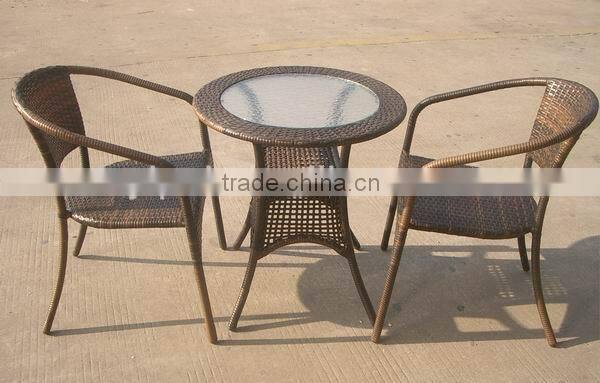 rattan patio dining furniture sets YC021R/YT47