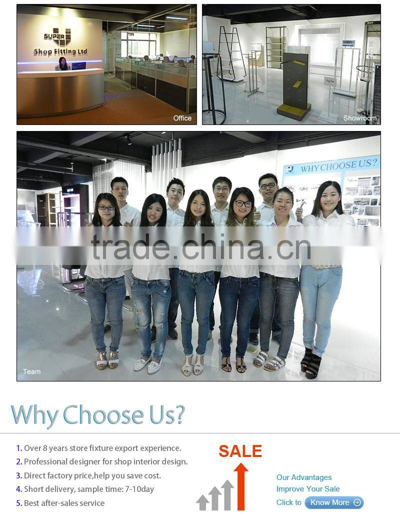 footwear display showcase for shopping center