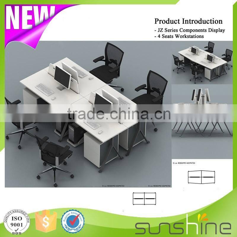 KB-FW03 2016 Best Selling Top Quality Office Furniture/Customized Office Desk 2 person workstation 4 person workstation