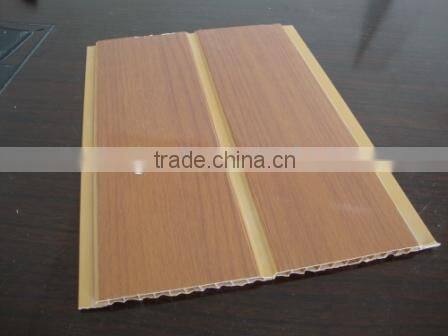 wooden design with middle groove, pvc decorated panel