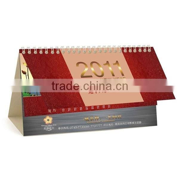 2016 High Quality Book Product Type and Paper & Paperboard Product Material Desk Calendar