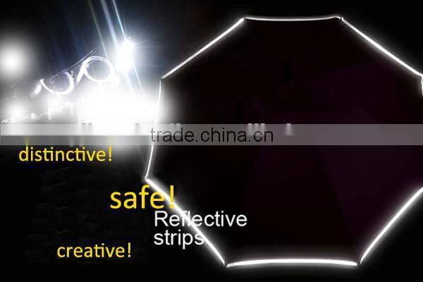 30" Reflective Stripe Umbrella, VIP Golf Umbrella