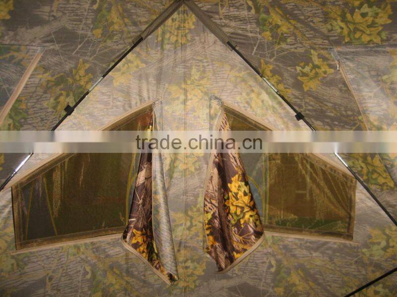 Camouflage duck hunting blind tent