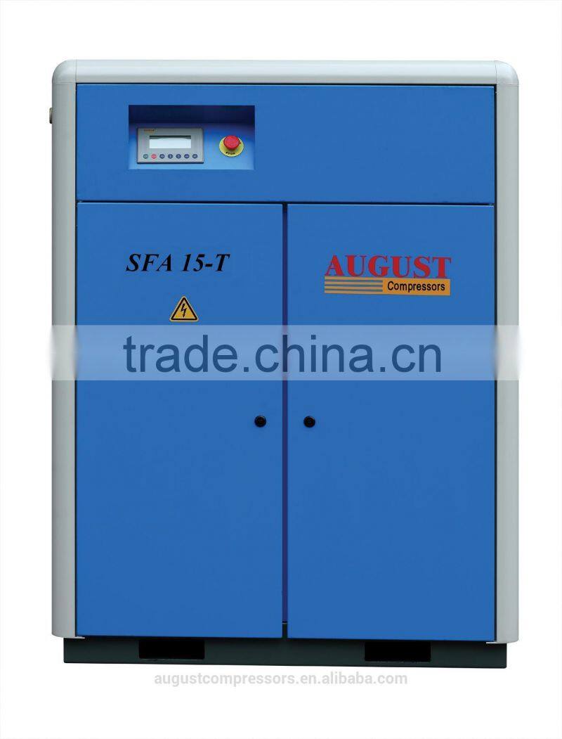 SFA15-TA 15KW/20HP 7 BAR AUGUST variable frequency air cooled screw air compressor 3 phase inverter