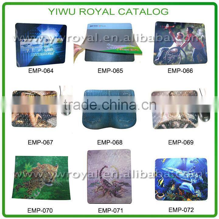 Custom Logo Printed Hard PVC Surface Best Mouse Mat