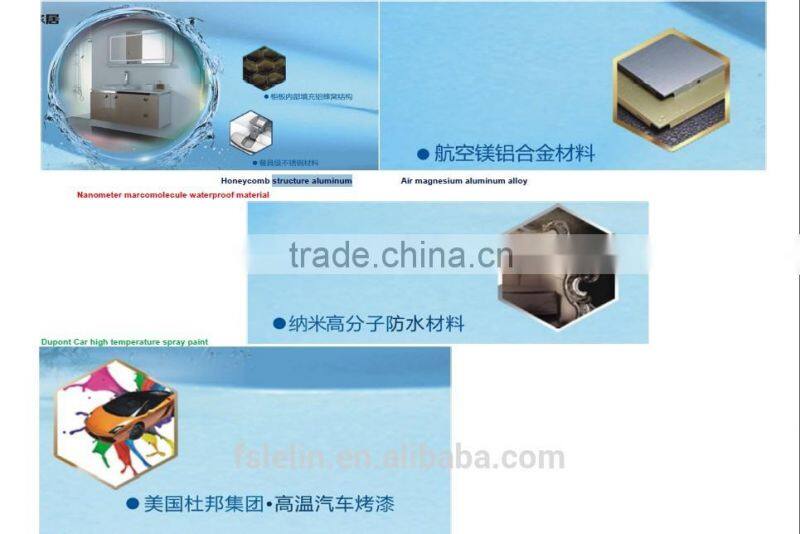 Hight water proof vanity aluminum vanity metal bathroom cabinet WF312S