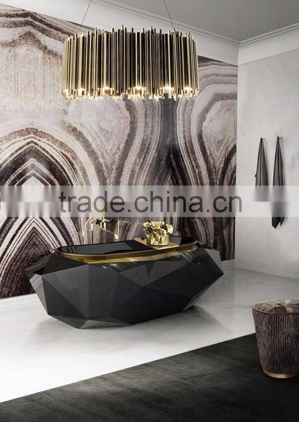 Super Thin Marble Slab Glazed Glass Stones For Decoration
