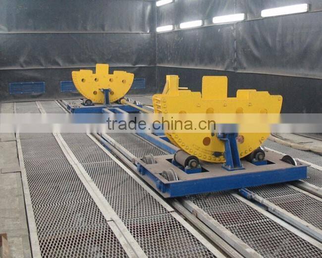 airless shot blasting chamber to clean transformers