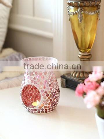 Beautiful Mosaic Glass Incense Burner/Candle Holder