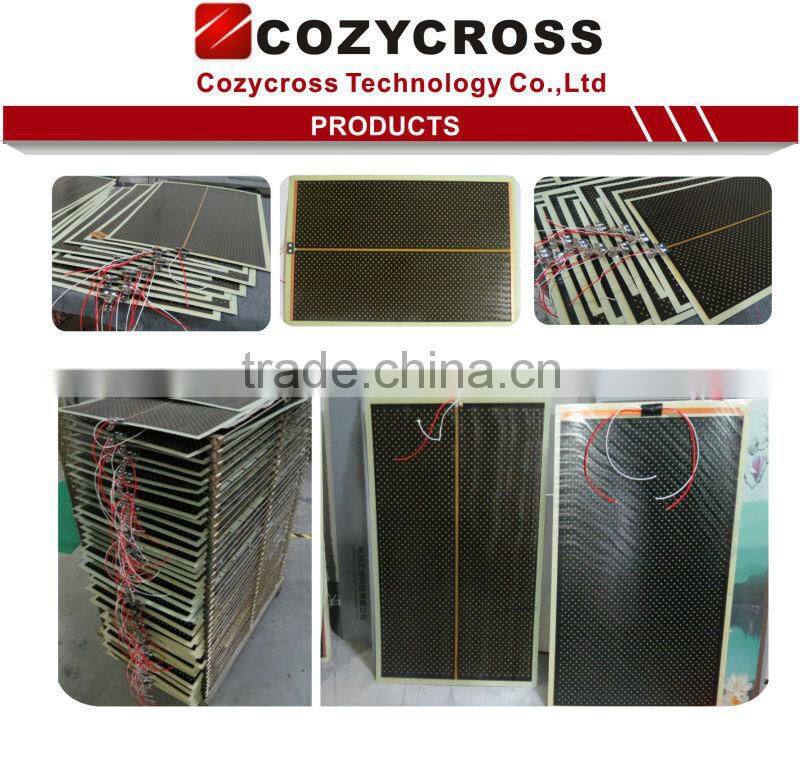 far infrared heating film with CE ROHS ISO9001 and 3rd largest manufacture for far infrared carbon crystal heating panels