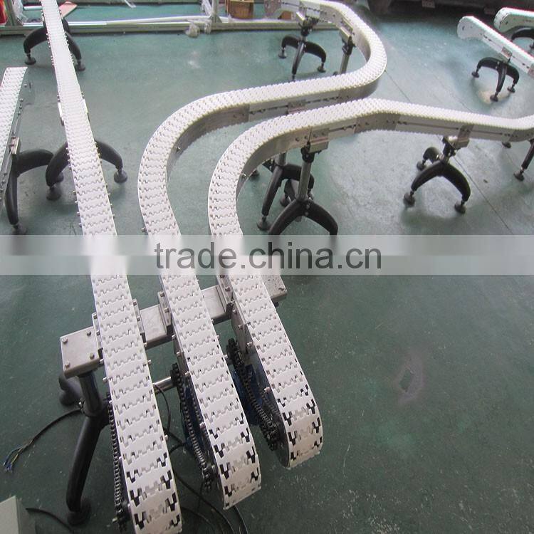 Curve Running Multiflex Flexlink Aluminum Conveyor
