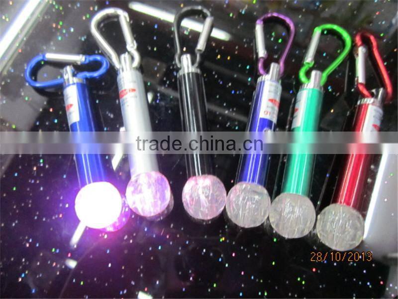 Round head white flashing light mini torch with infrared ray