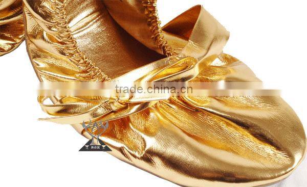 Cheap Gold Belly Dance Shoes with shining colors