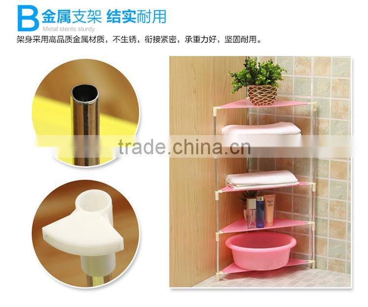 Simple corner plastic storage shoe rack