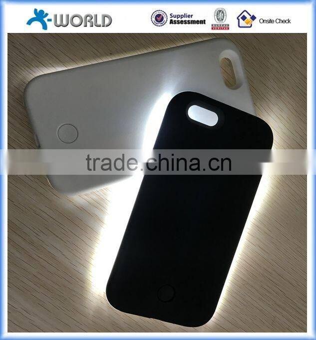 hot selling led bulb flash light case for iphone 6s/6s plus, selfie led case for iphone 6s/6s plus