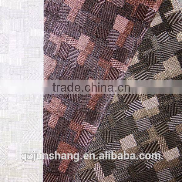 Semi PU leather use for wallpaper 3d material very fashion